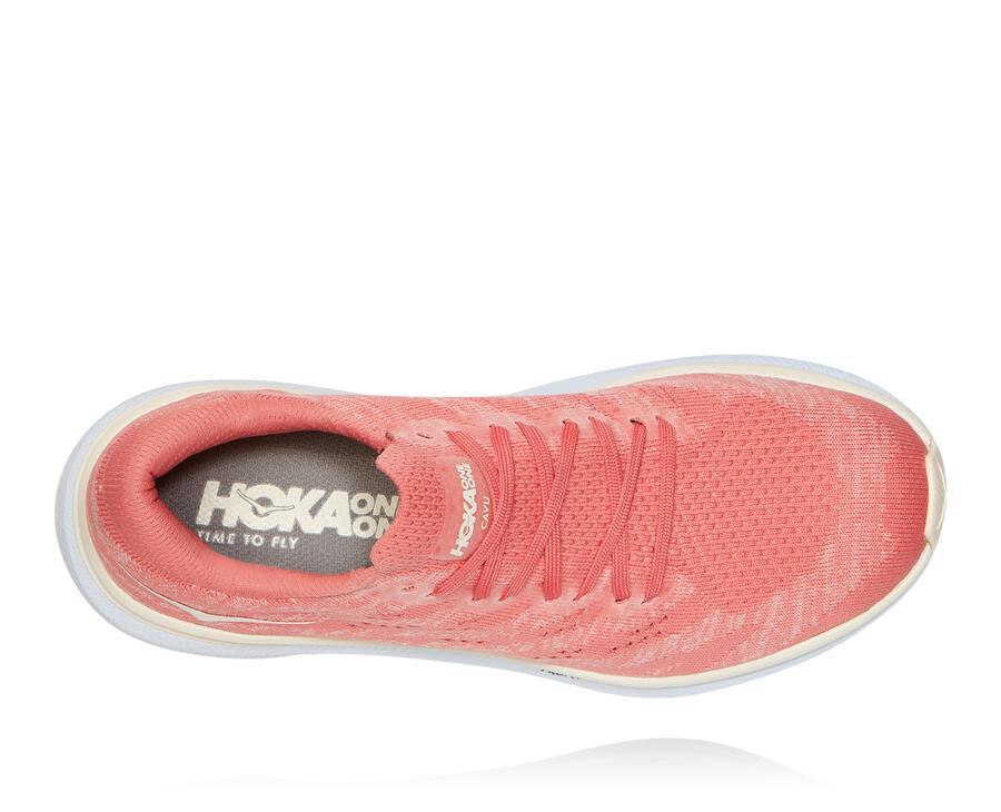 Tenis Corrida Hoka One One Feminino Laranja/Branco - Cavu 3 - 031-OYLVJI